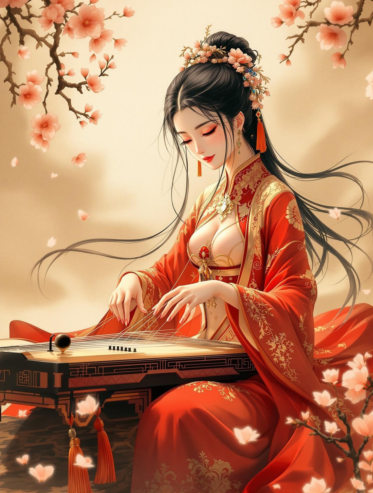 天天漫画 - 锦瑟年华，锦瑟无端五十弦，一弦一柱思华年